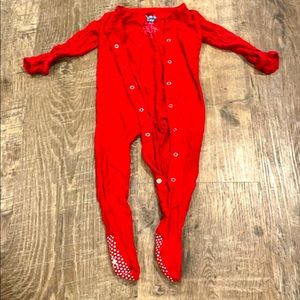 Kickee Pants red onesie
